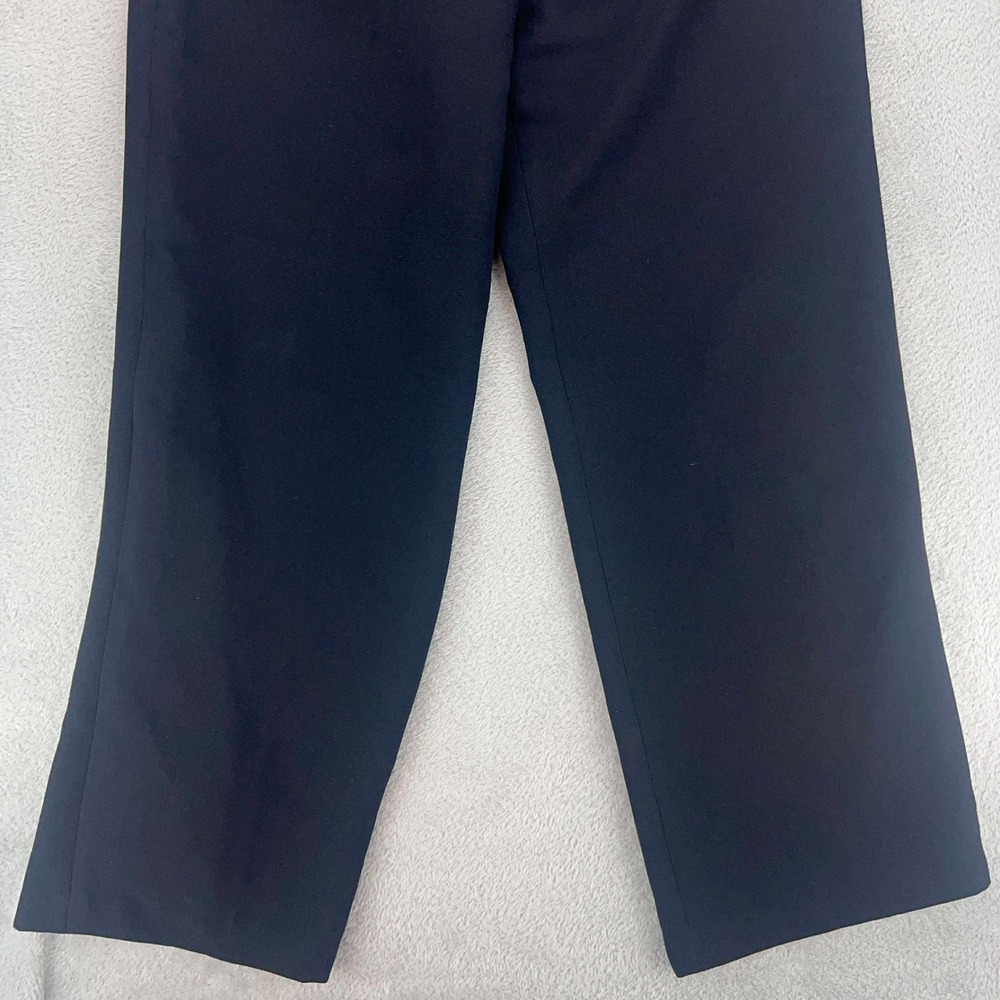 Maggie London Vintage Black Wide Leg Cropped Dress Pants Petites Size 10 - Picture 7 of 11